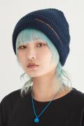 PSYCHOLOGICAL METAMORPHOSIS LOGO KNIT CAP NAVY