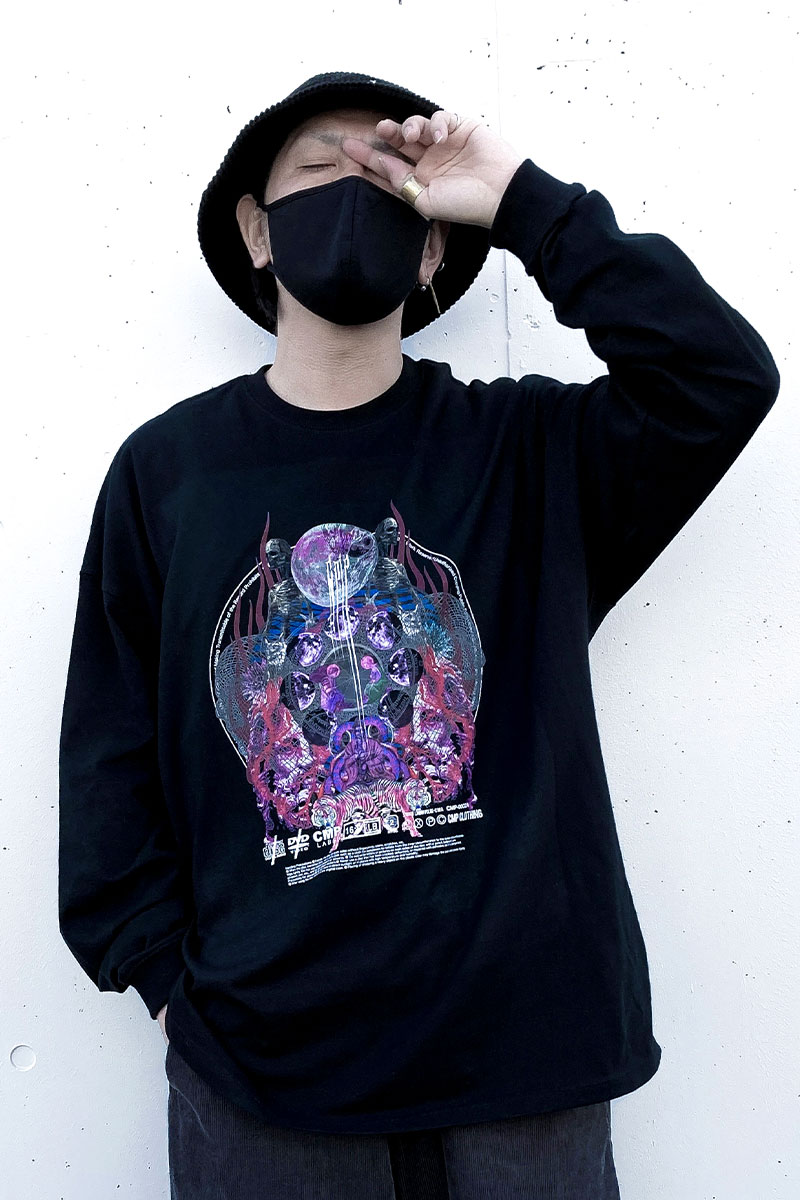 CMP LABEL(シーエムピーレーベル)諸行無常 オーバーサイズL/S Tシャツ