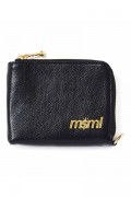 MUSIC SAVED MY LIFE (MSML) M1K1T-AC02 ZIP LEATHER WALLET BLACK