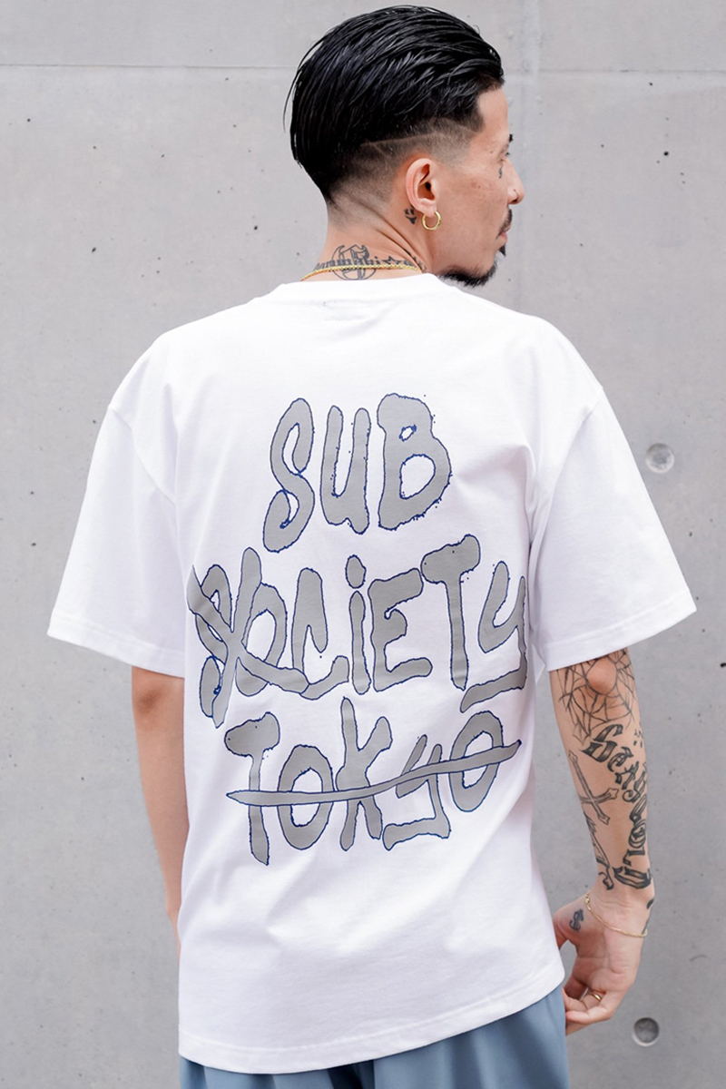 Subciety (サブサエティ) TAG S/S WHITE