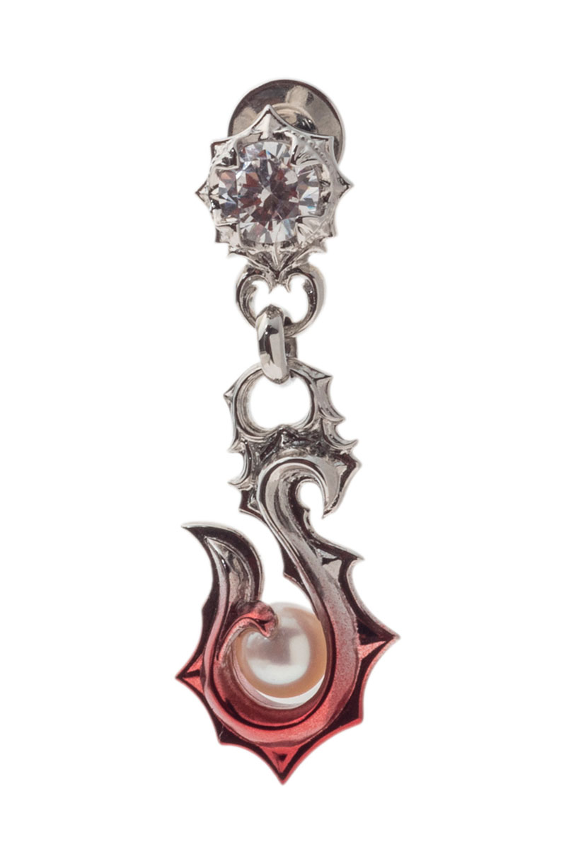 ARTEMIS KINGS(アルテミスキングス) 赤彩フィッシュフックピアス