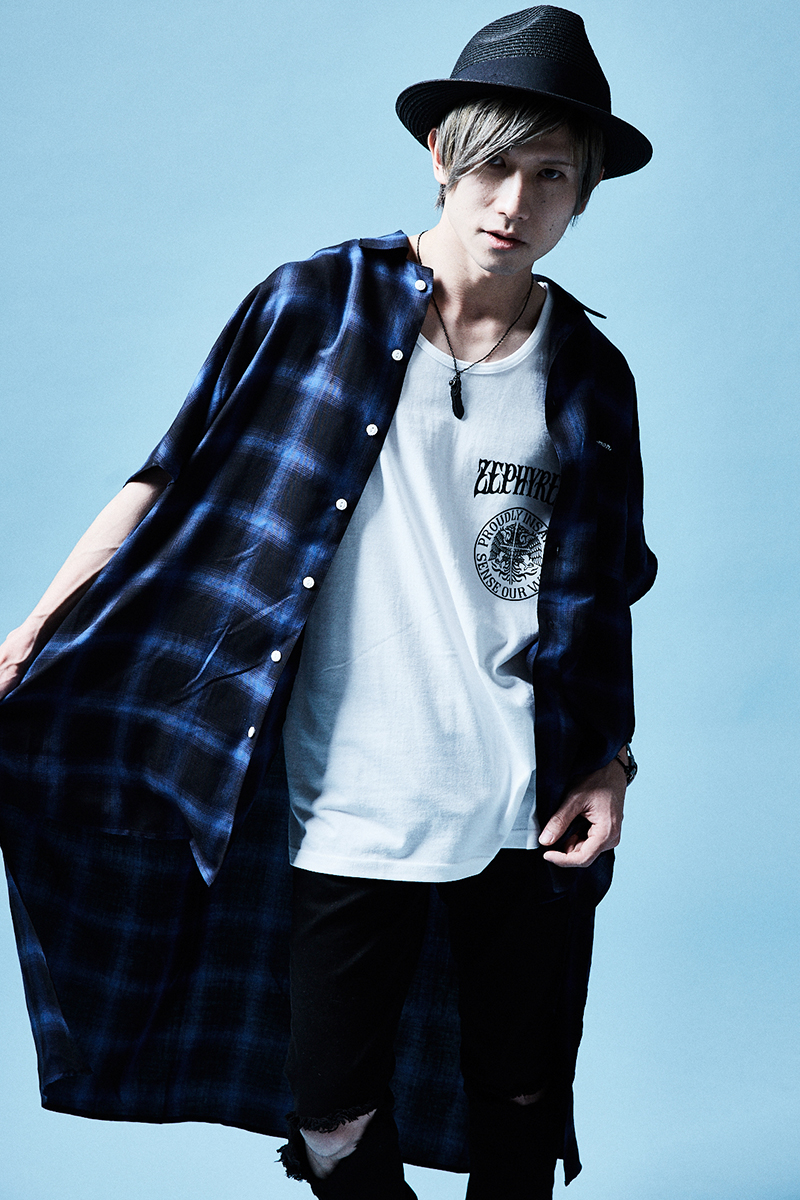 Zephyren(ゼファレン) LONG SHIRT S/S - Resolve - NAVY CHECK