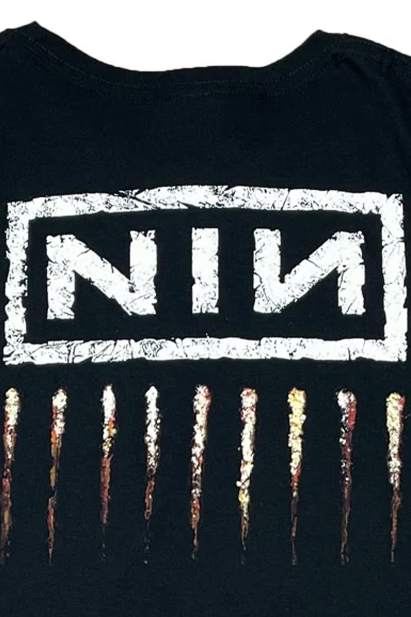 NINE INCH NAILS UNISEX T-SHIRT: DOWNWARD SPIRAL (BACK PRINT NINE INCH NAILS UNISEX T-SHIRT: DOWNWARD SPIRAL (BACK PRINT