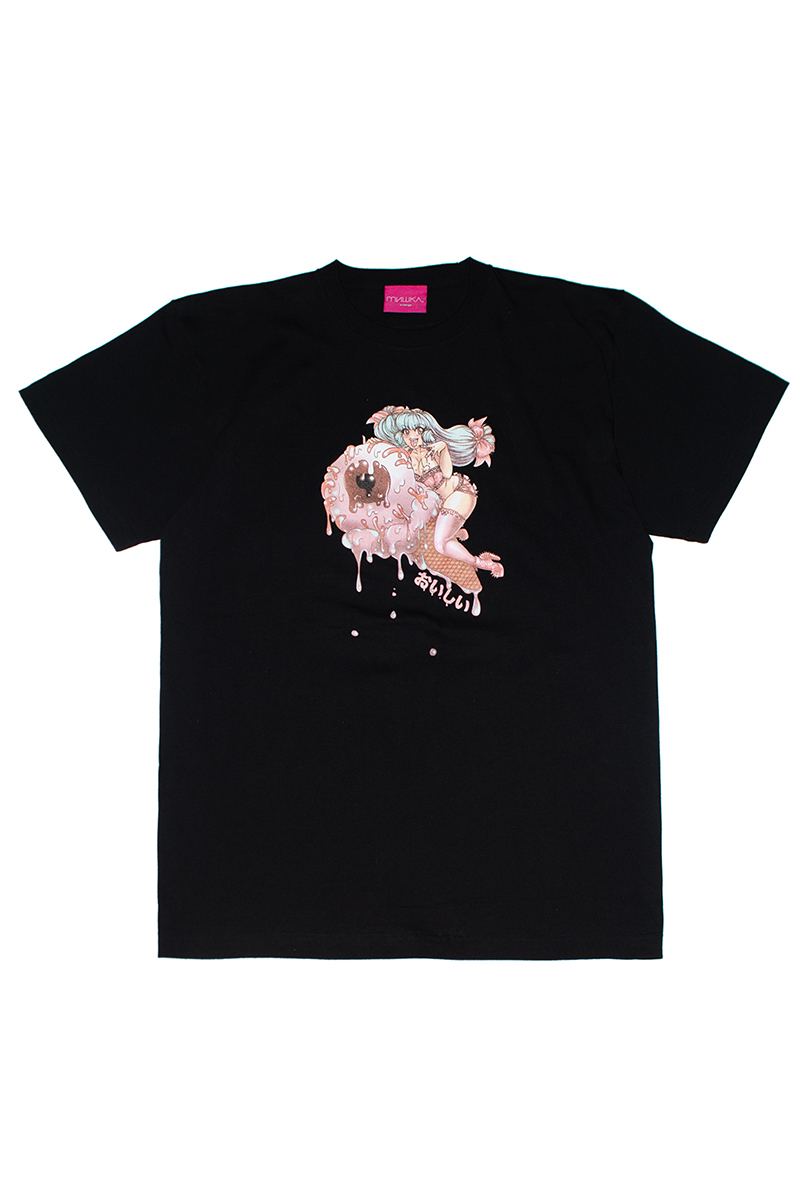 MISHKA (ミシカ) CREAMY TEE (BLACK/MIJT-01BLK)