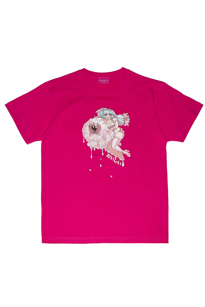 MISHKA (ミシカ)  CREAMY TEE (T.PINK/MIJT-01PNK)