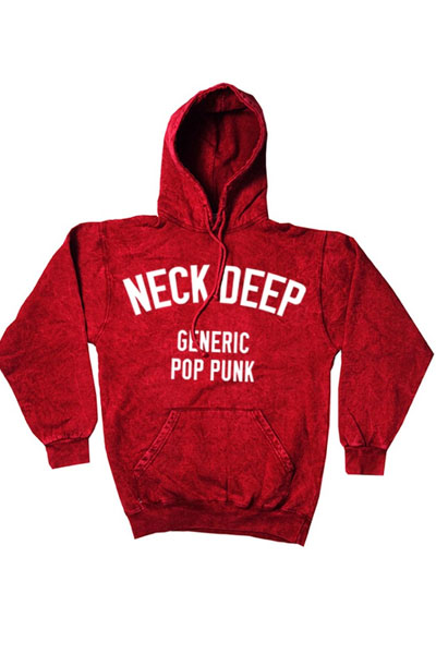 NECK DEEP Generic Pop Punk Red Marble - Pullover