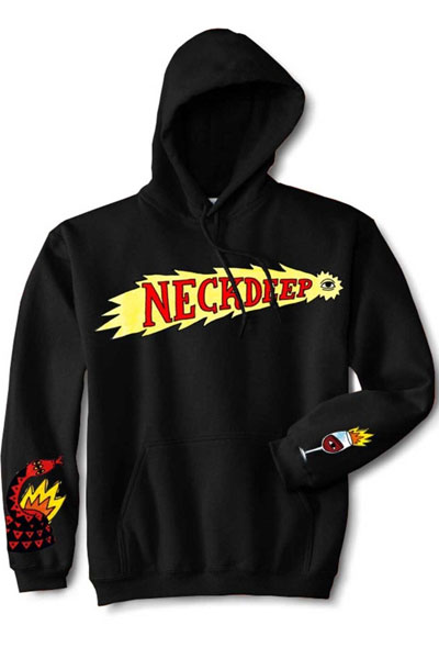 NECK DEEP Flag BlackShooting Eye Black - Pullover