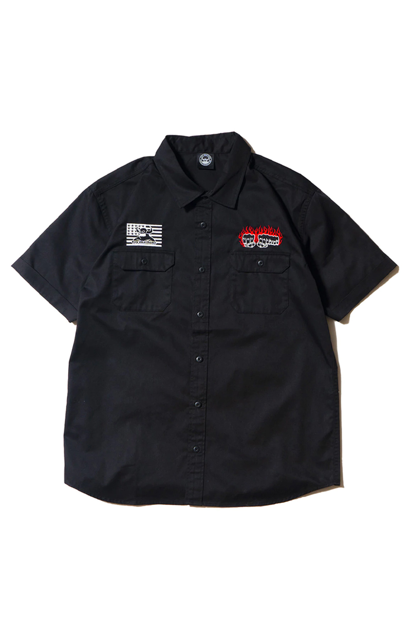 TOY MACHINE (トイマシーン) FIST WORK SHIRTS - BLACK