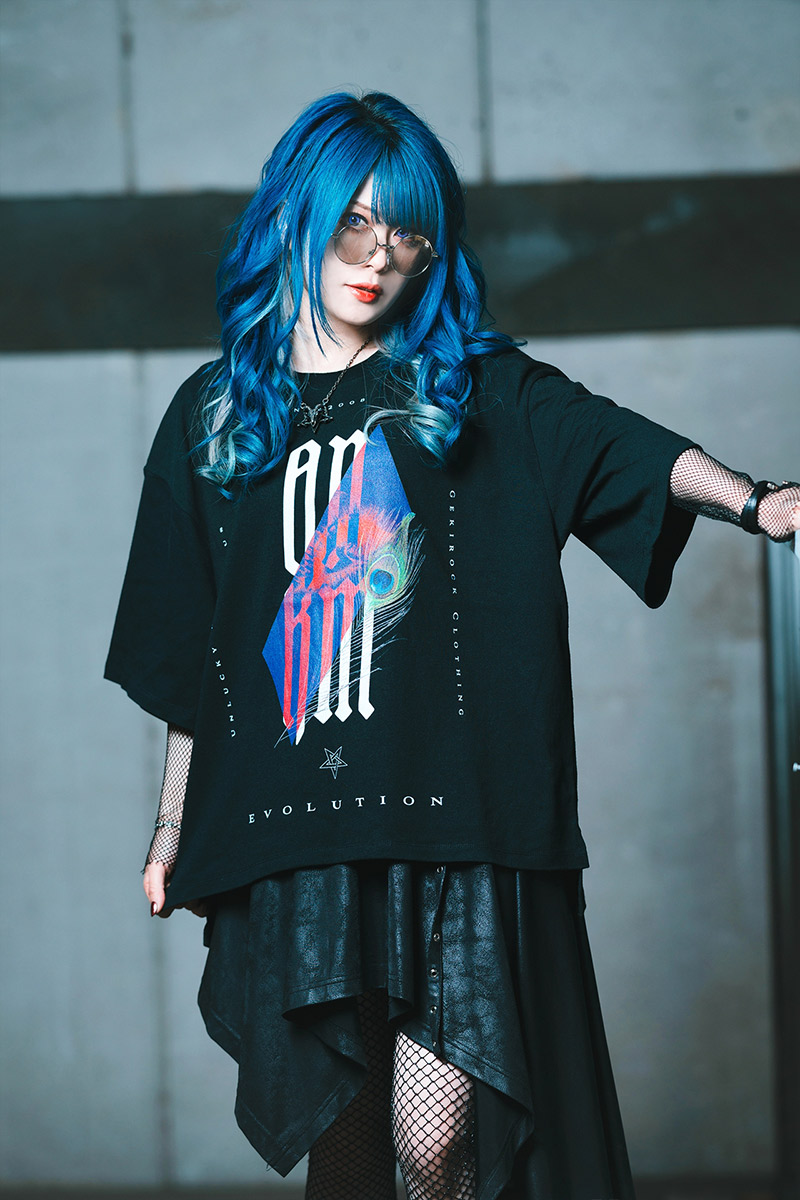 Unlucky Morpheus×GEKIROCK CLOTHING 限定ビッグTシャツ -peacock-
