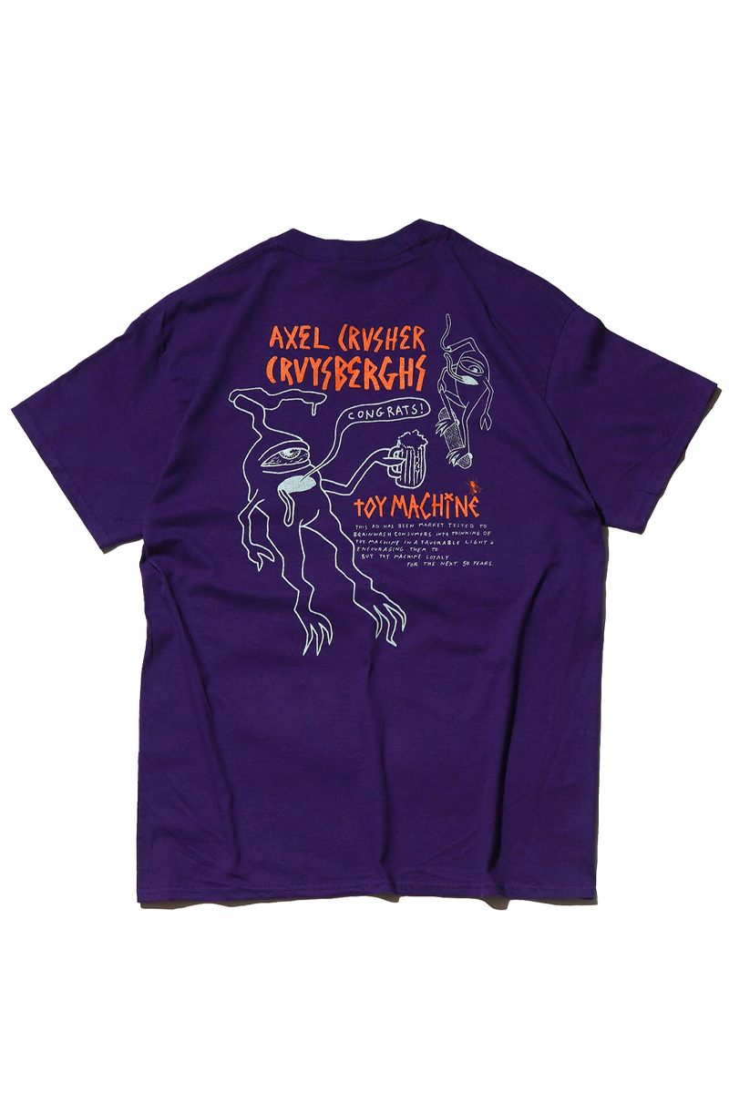 TOY MACHINE (トイマシーン) AXEL SS TEE - PURPLE