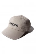 TOY MACHINE TMS19HW23 TAPE LOGO EMBROIDERY CAP BEIGE