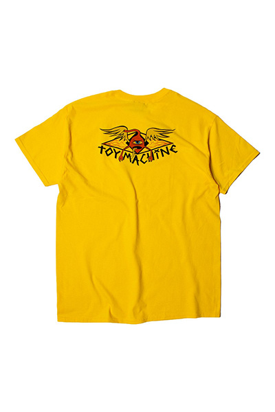 TOY MACHINE TMS19ST17 SECT PROTOP PRINT SS TEE YELLOW