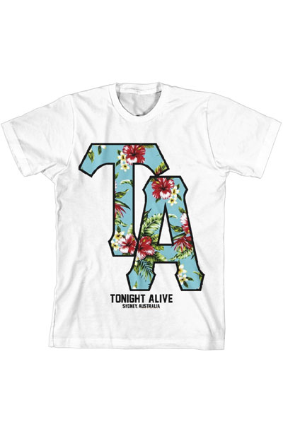 TONIGHT ALIVE Floral Logo White - T-Shirt