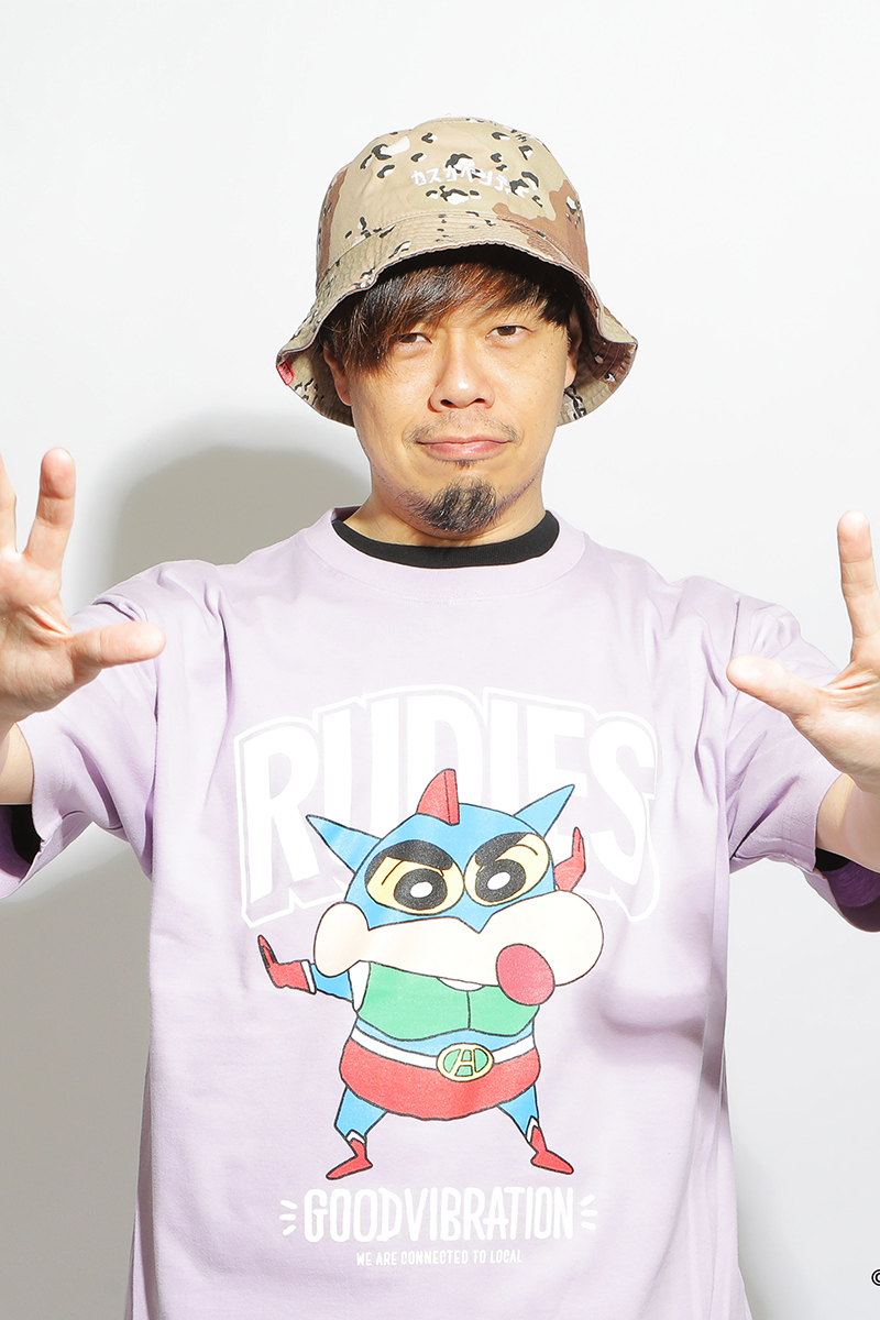RUDIE'S x CRAYON SHINCHAN ACTIONKAMEN-T LAVENDER