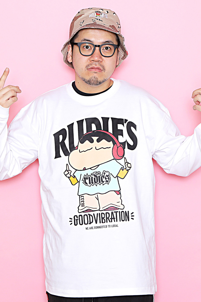 RUDIE'S x CRAYON SHINCHAN HEADPHONE LS-T WHITE