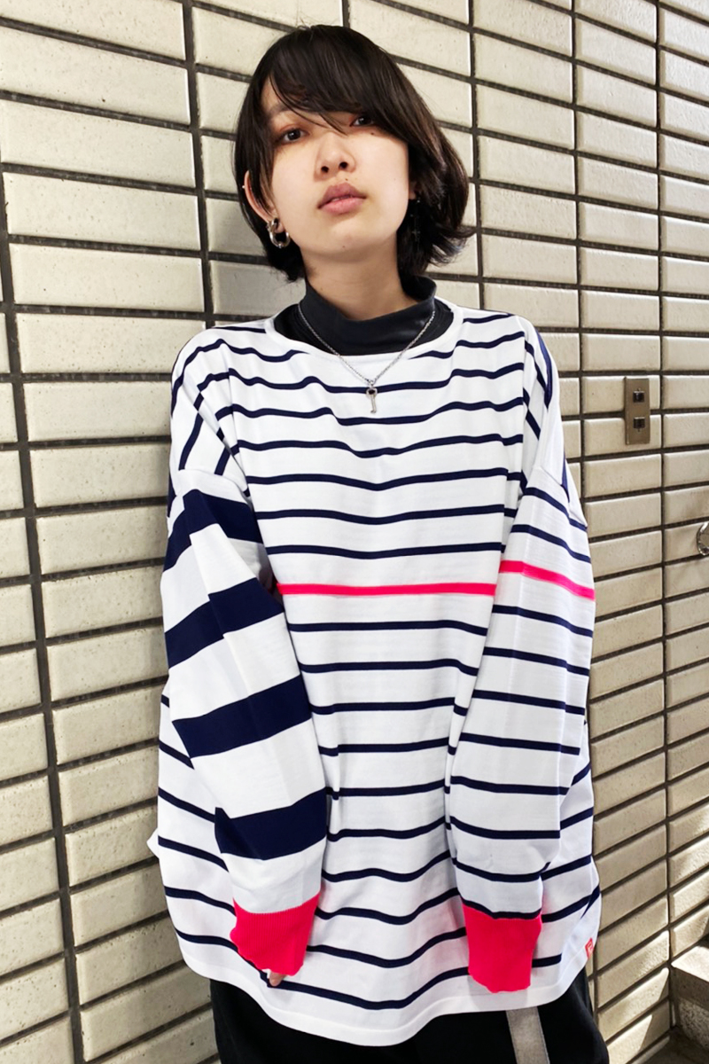 FILA F9818 BORDER L/S TEE PINK