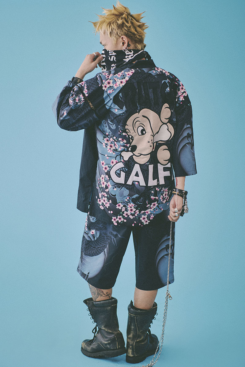【予約商品】GALFY(ガルフィー) 卍甚平(マンジンベイ) BLACK