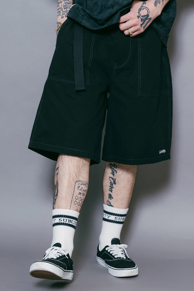 Subciety(サブサエティ) BAKER SHORTS BLACK