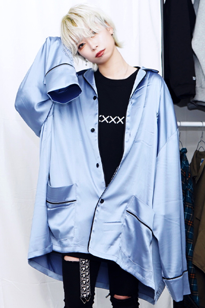 SLEEPING TABLET REVERIE NOBLE [ SILKY PAJAMA SHIRTS ] LAVENDER