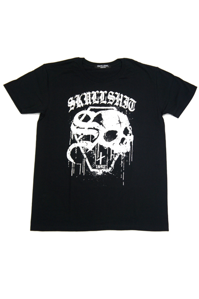 SKULLSHIT The GRAVE T-Shirt BLK/WHT