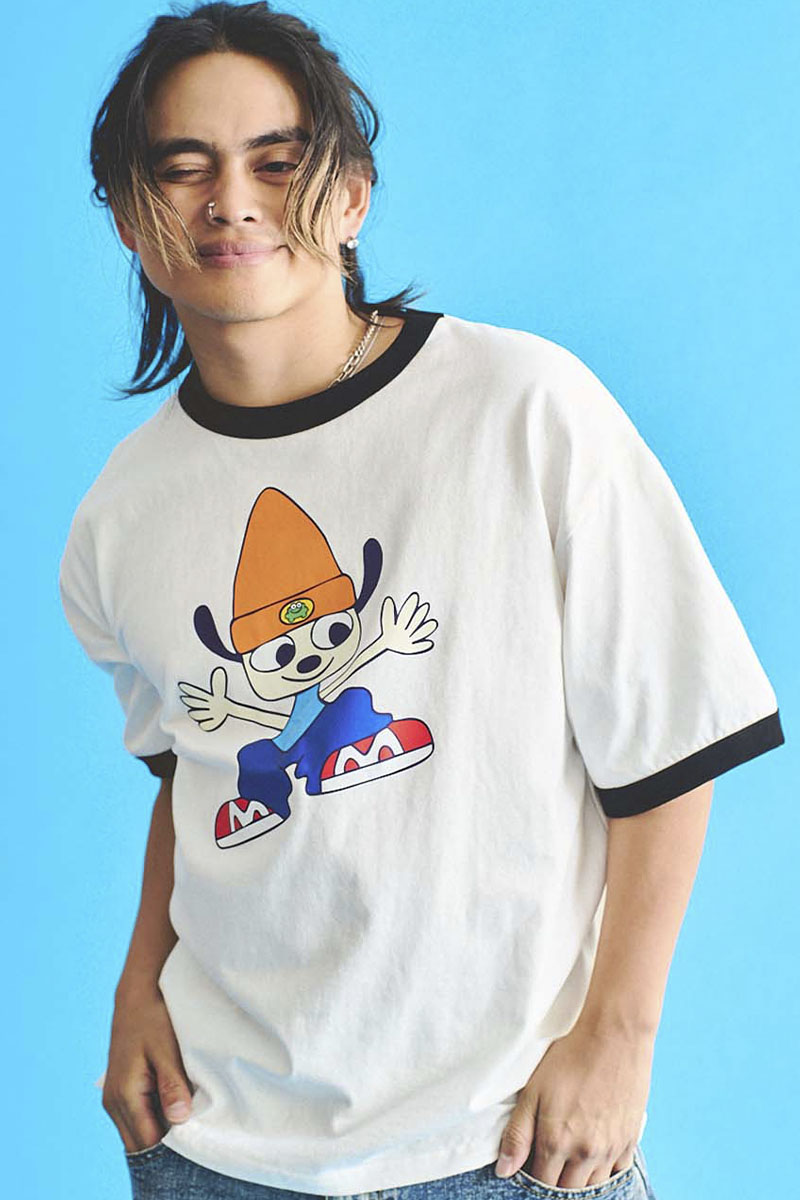 パラッパラッパー ジャンピングパラッパロゴリンガーTee BLACK