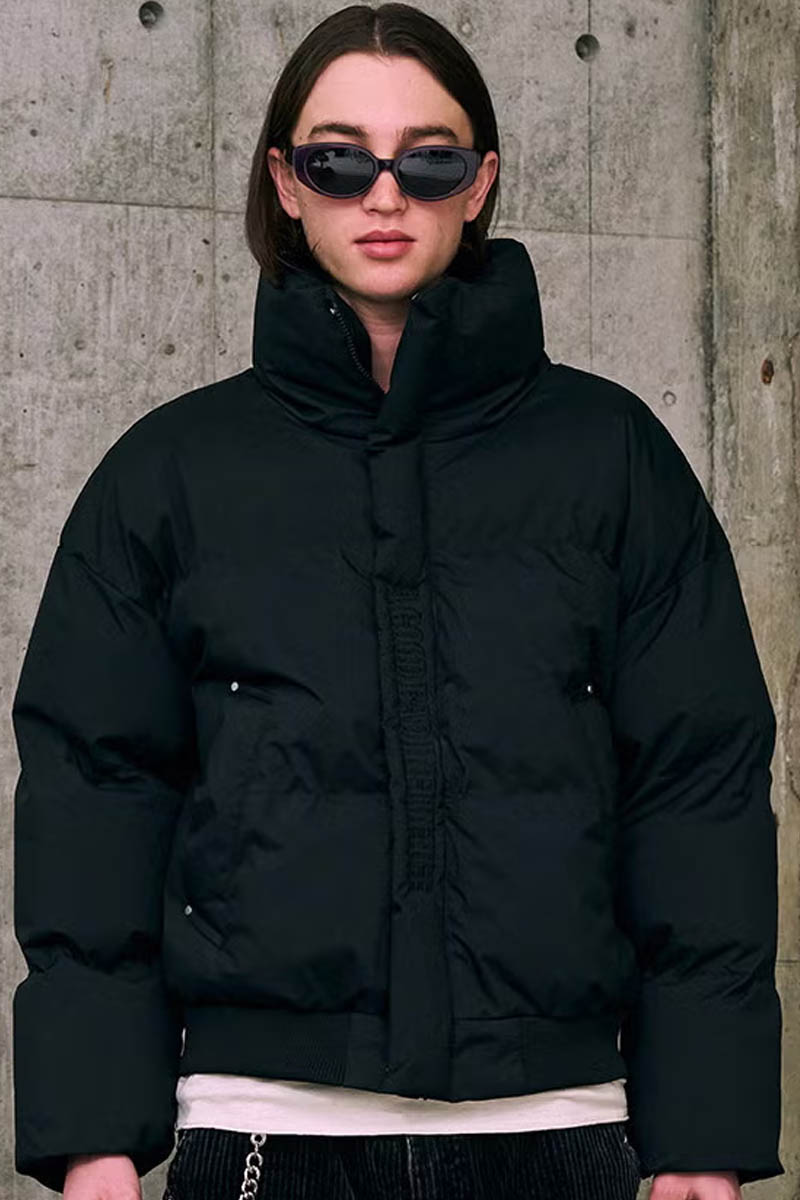 【予約商品】A Good Bad Influence(ア・グッド・バッド・インフルエンス) FRONT LOGO PUFF JACKET - Black