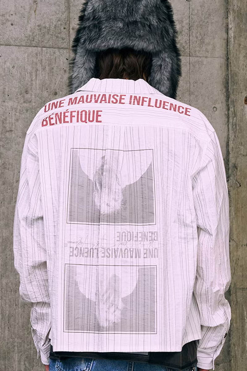 【予約商品】A Good Bad Influence(ア・グッド・バッド・インフルエンス) INNER NOISE SHIRT - White