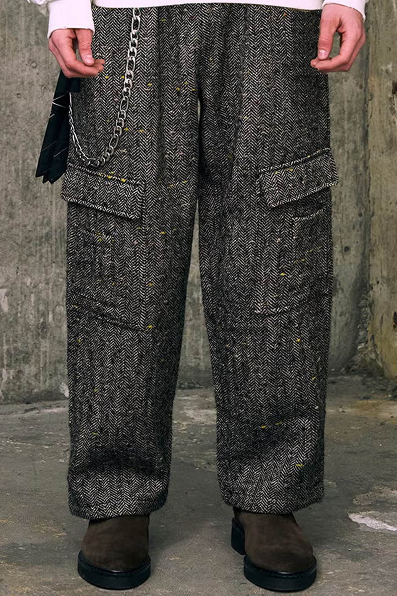 【予約商品】A Good Bad Influence NEP HERRINGBONE CARGO PANTS (Limited quantities)