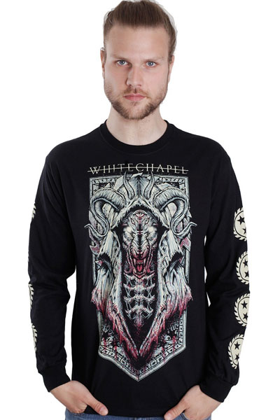 WHITECHAPEL Demon Wolf Black - Long Sleeve Shirt