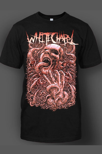 WHITECHAPEL Invaders Black T-Shirts