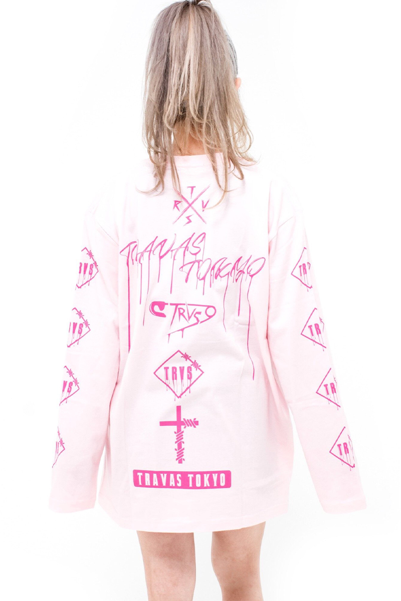 TRAVAS TOKYO【トラヴァストーキョー】FURRY BEARクマロンT Pink TRAVAS TOKYO【トラヴァストーキョー】FURRY BEARクマロンT Pink