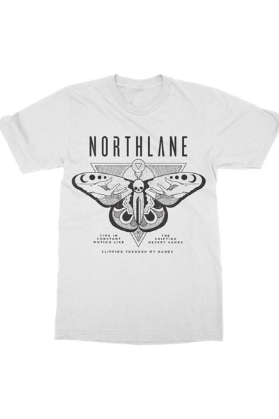 NORTHLANE Obelisk Moth White - T-Shirt