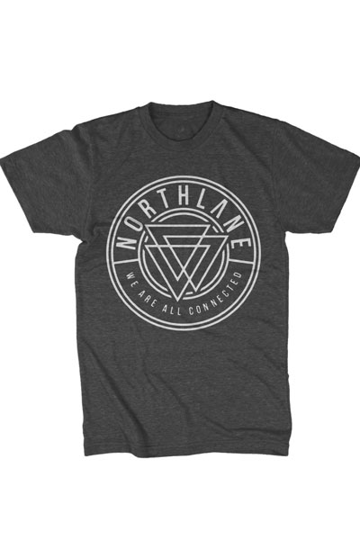 NORTHLANE Connected Tri-Charcoal - T-Shirt