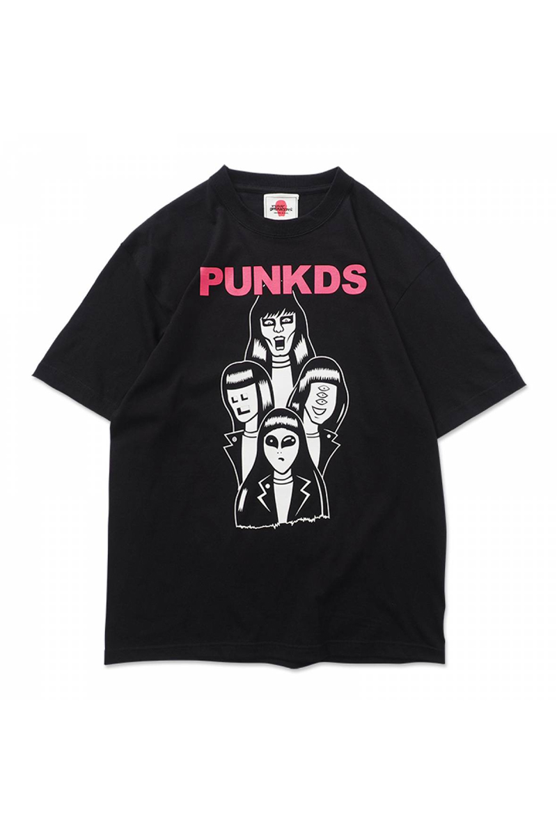 PUNK DRUNKERS PUNKS BAND.TEE - BLACK