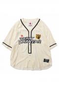 PUNK DRUNKERS [PDSx阪神タイガース]阪神ベースボールシャツ - WHITE