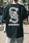 Subciety (サブサエティ) CREST TEE BLACK