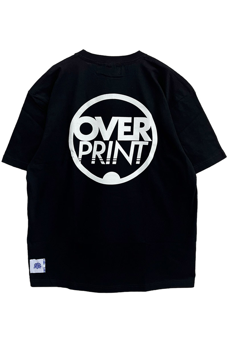 over print(オーバープリント) Circle Tee (black)
