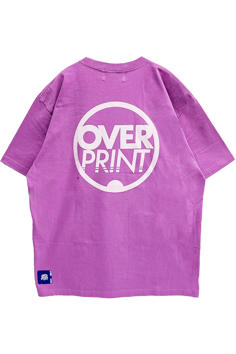 over print(オーバープリント) Circle Tee (lavender)