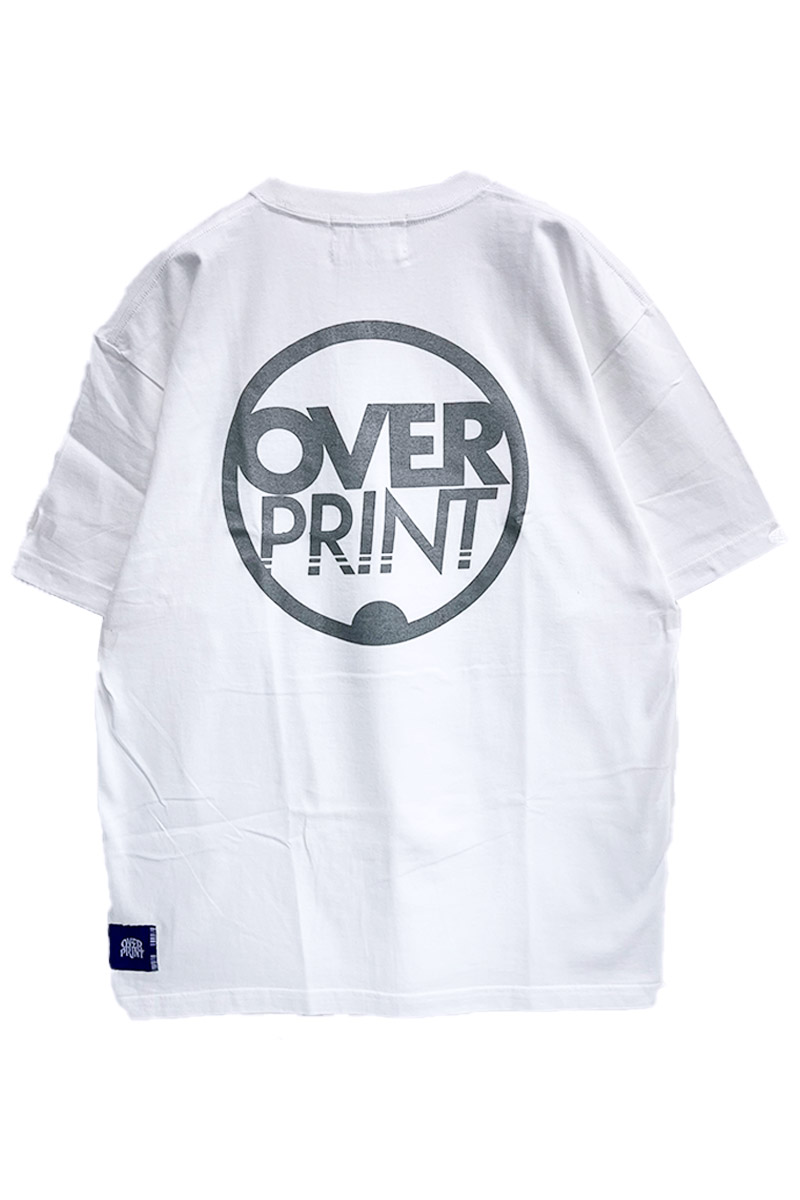 over print(オーバープリント) Circle Tee (white)