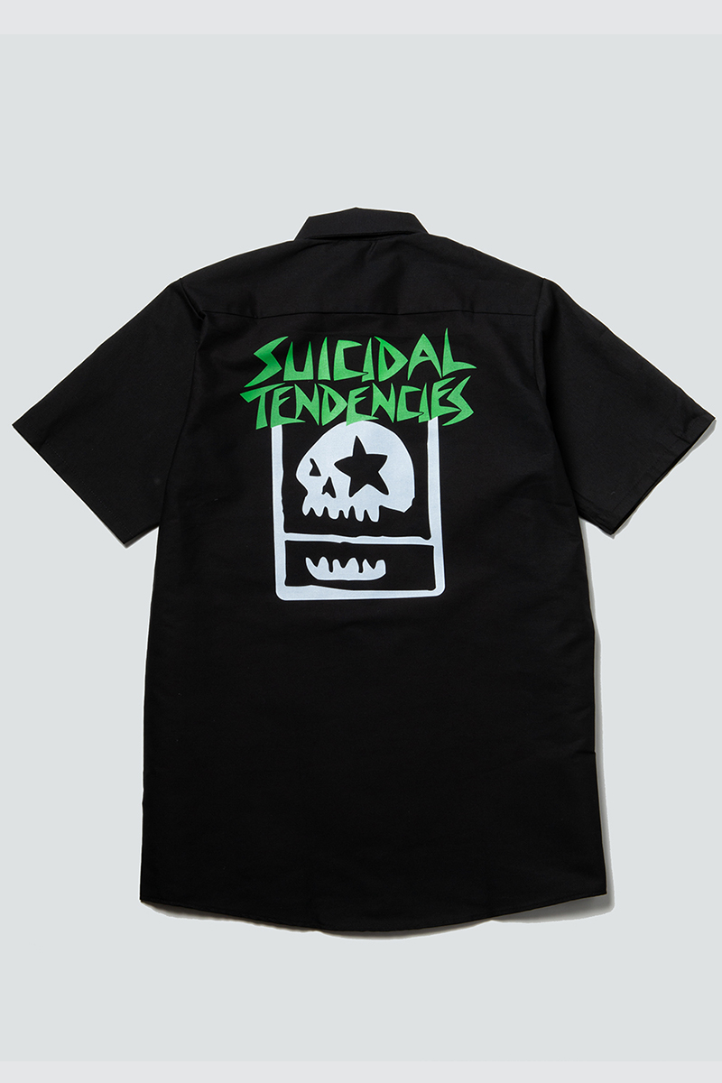 SUICIDAL TENDENCIES x MxMxM “MAGICAL TENDENCIES” WORK SHIRT BLACK