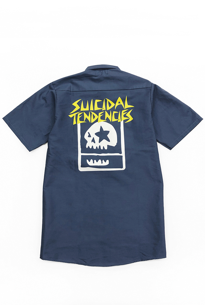 SUICIDAL TENDENCIES x MxMxM “MAGICAL TENDENCIES” WORK SHIRT BLUE