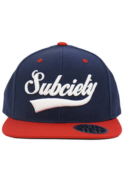 Subciety (サブサエティ) SNAP BACK CAP-GLORIOUS- NAVY-RED