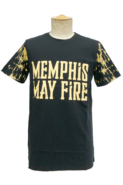 MEMPHIS MAY FIRE  Logo Bleached Dye - T-Shirt