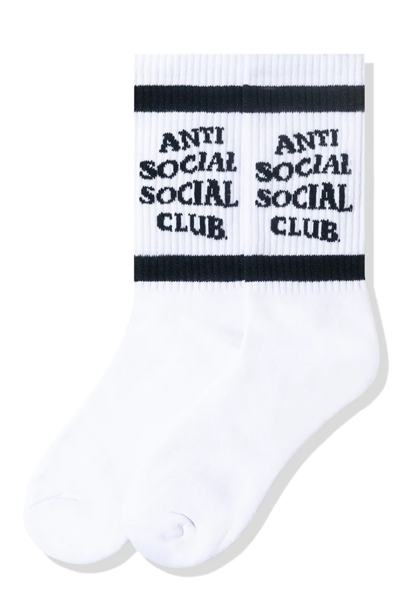 Anti Social Social Club Down The Tube Black/White Socks