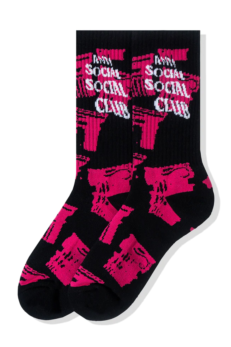 Anti Social Social Club Collapse Black Socks