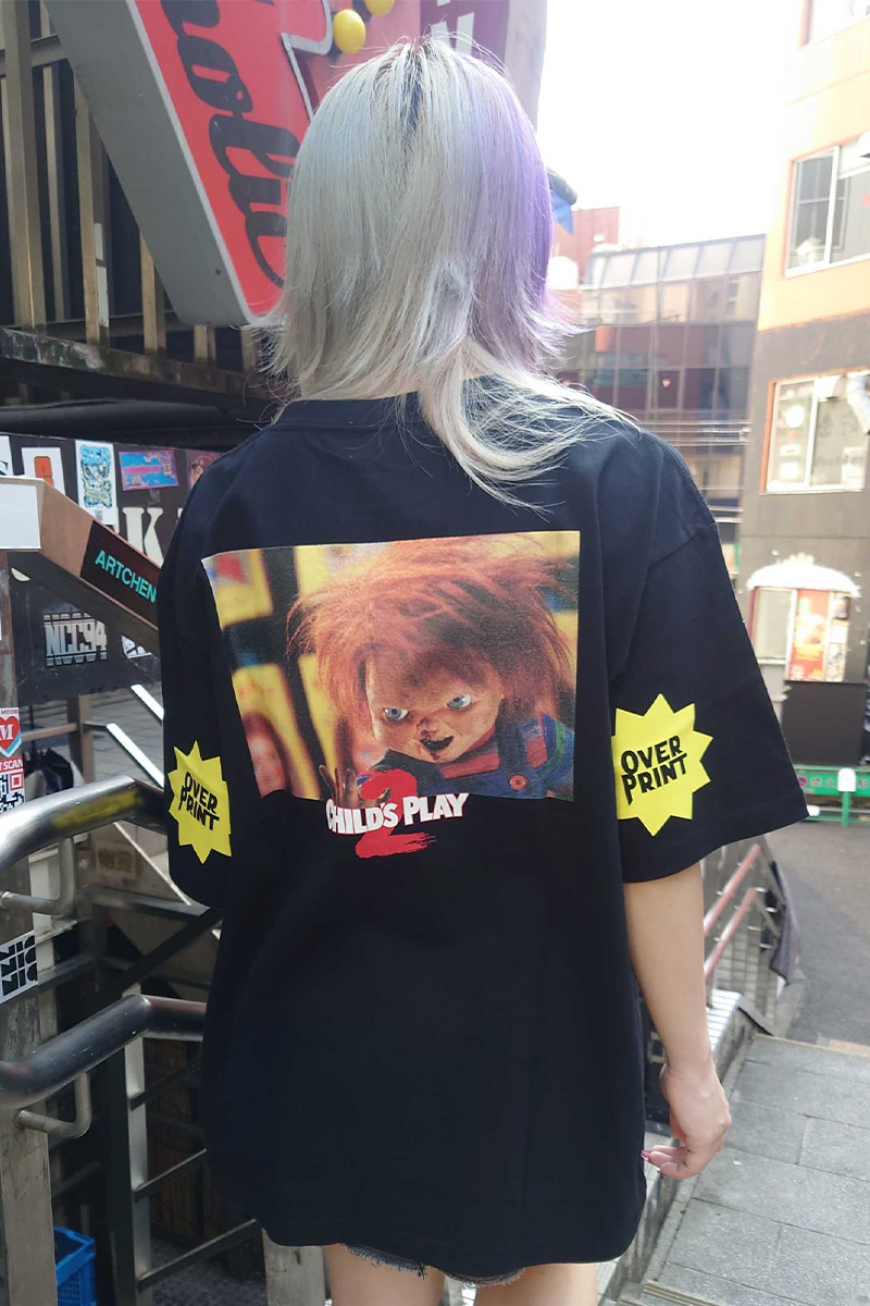 over print (オーバープリント) CHUCKY Tee 1