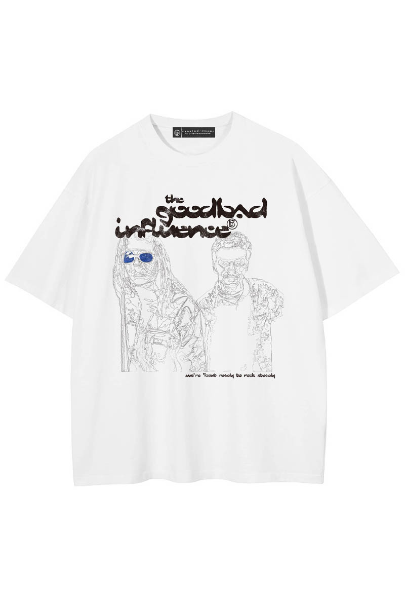 A Good Bad Influence(ア・グッド・バッド・インフルエンス) GOOD BRO TEE - White