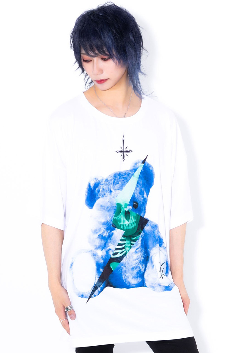 TRAVAS TOKYO【トラバストーキョー】THUNDER BEARTシャツ White TRAVAS TOKYO【トラバストーキョー】THUNDER BEARTシャツ White