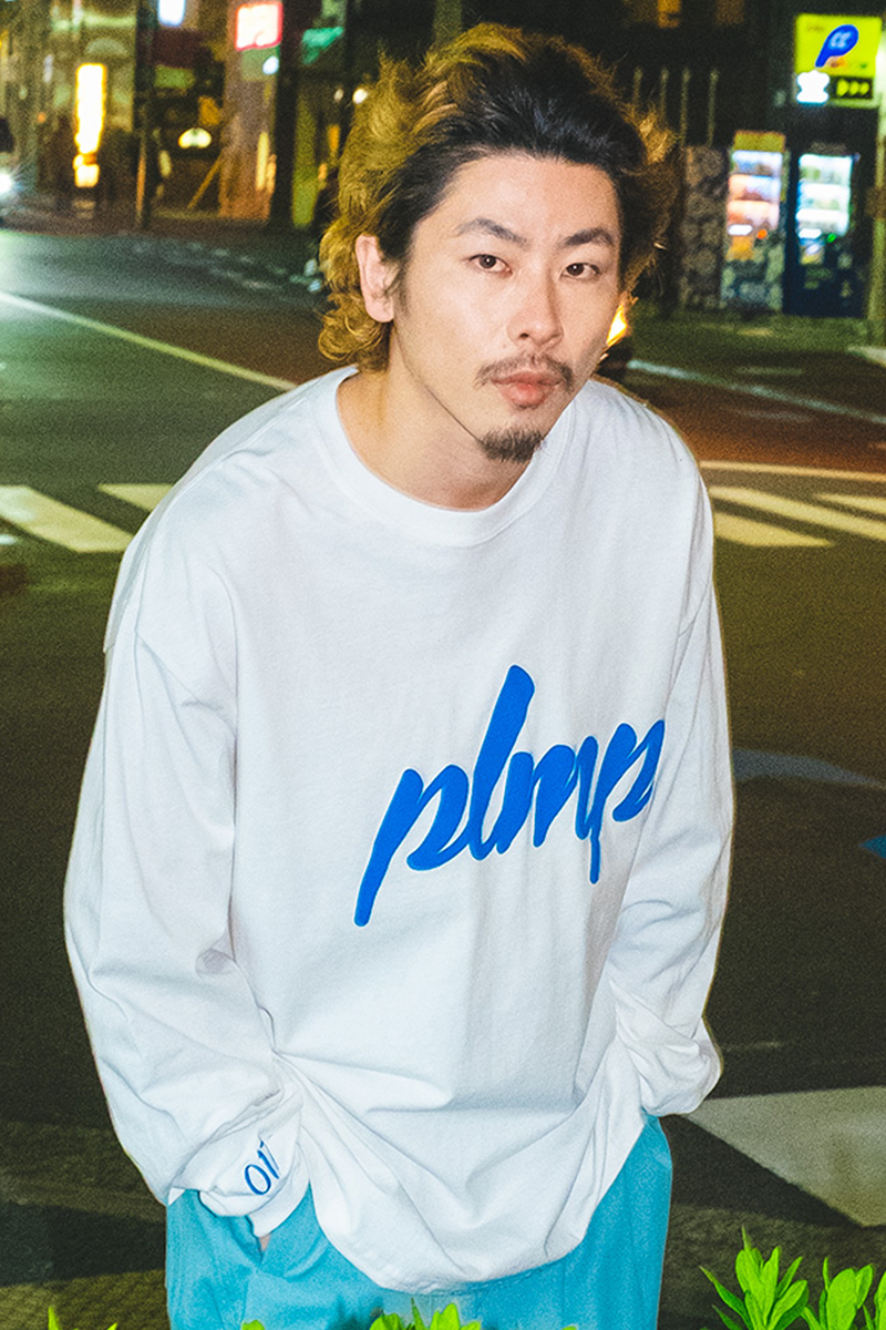 PSYCHOLOGICAL METAMORPHOSIS EXPANTION L/S TEE WHITE/BLUE