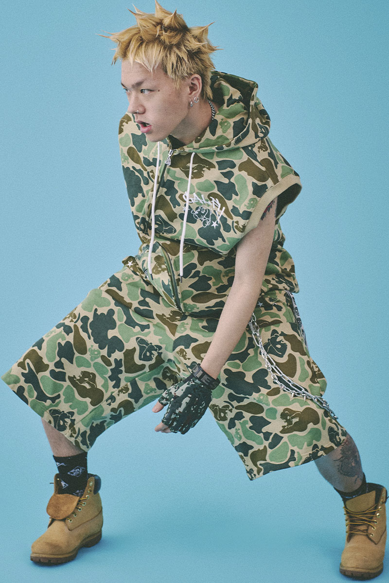 GALFY(ガルフィー) ガルフィーカモノースリパーカー KHAKI